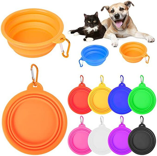 Collapsible Dog Pet  Foldable silicone cup 350 ml