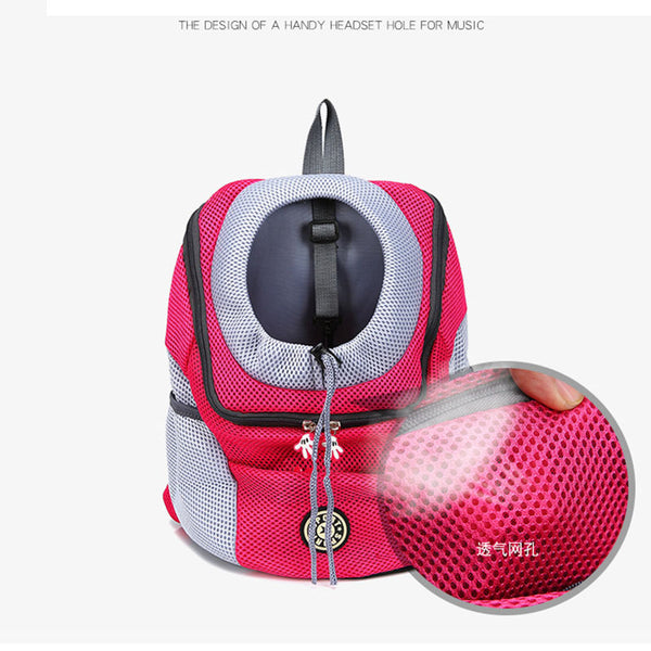 Double Shoulder Portable Travel Backpack Outdoor Pet Dog