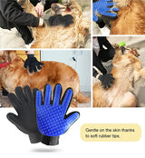 Silicone massage glove for pet